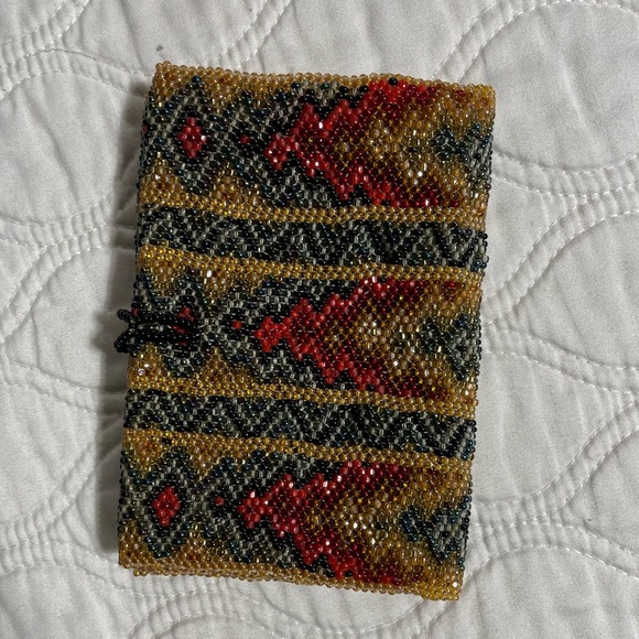 BC- handmade beaded wallet - Picture 2 of 5
